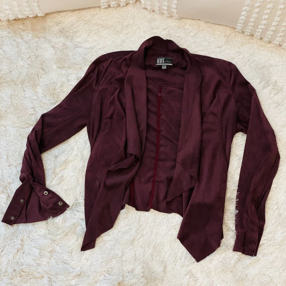 Kut from the Kloth suede material moto jacket M - Picture 4 of 4